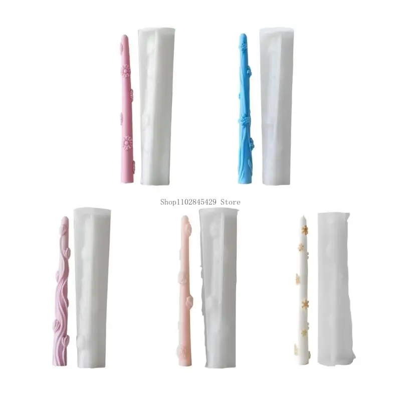 

Silicone Mold Flower Pattern Easy Releasing Moulds Reusable Molds Silicone Texture Suitable for Crafting Projects