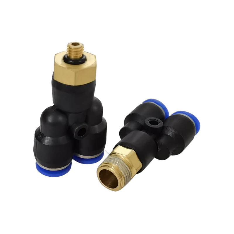 High Quailty 10PCS/LOT PX4-01 PX6-01 PX8-02 PX10-02 PX12-02 Male Thread One Touch Push in Y Joint Pneumatic Quick Fittings