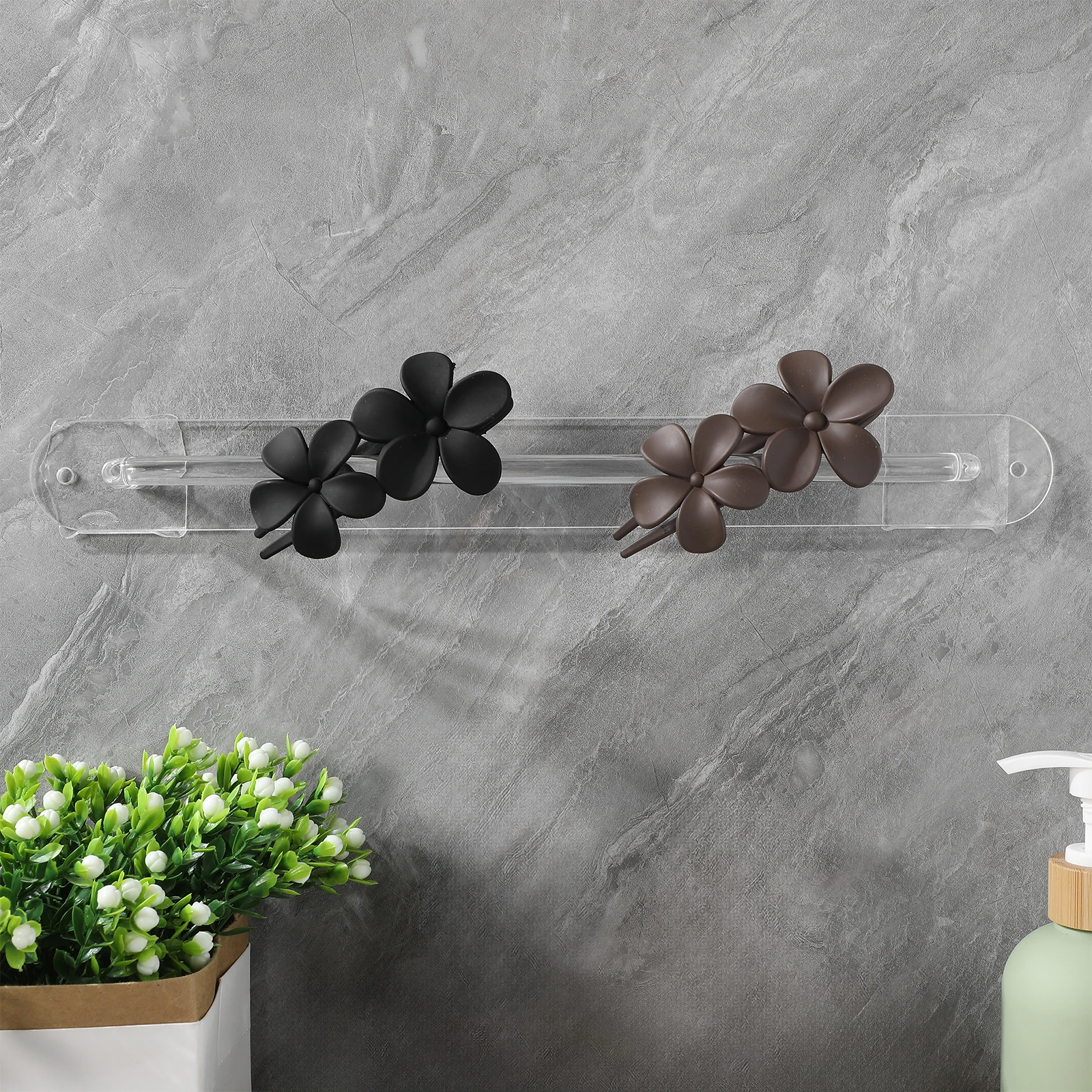 

3 Pcs Claw Clip Storage Rack Organizer for Women Hair Holder Stand Acrylic Clips Clear Display Hanging