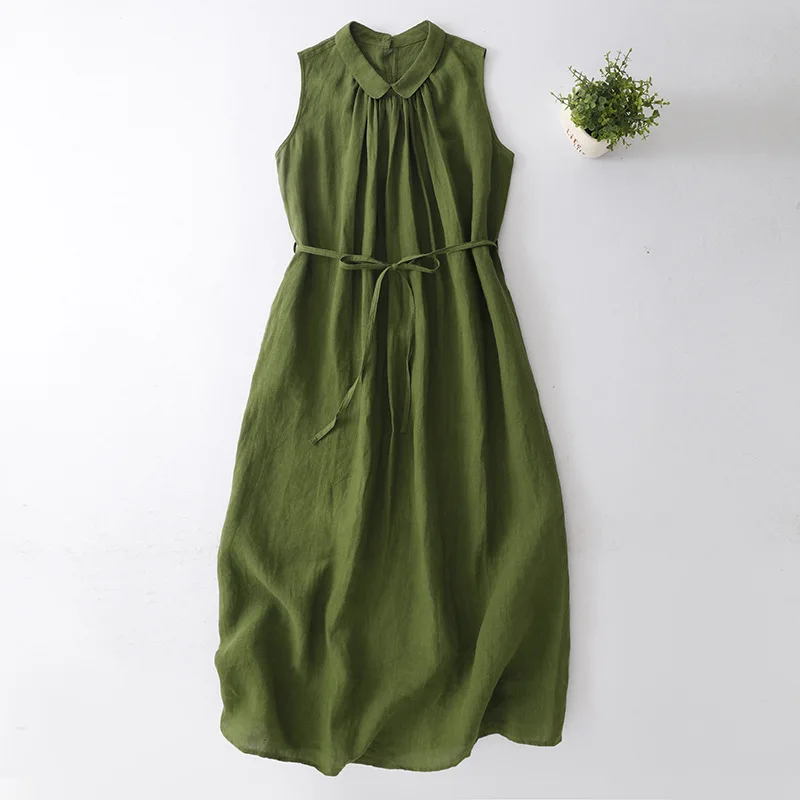 

Vest Dress Women Long Dresses Vestidos Y2k Streetwear Sleeveless Peter Pan Collar Elegant Party Night Work Casual Loose 2026