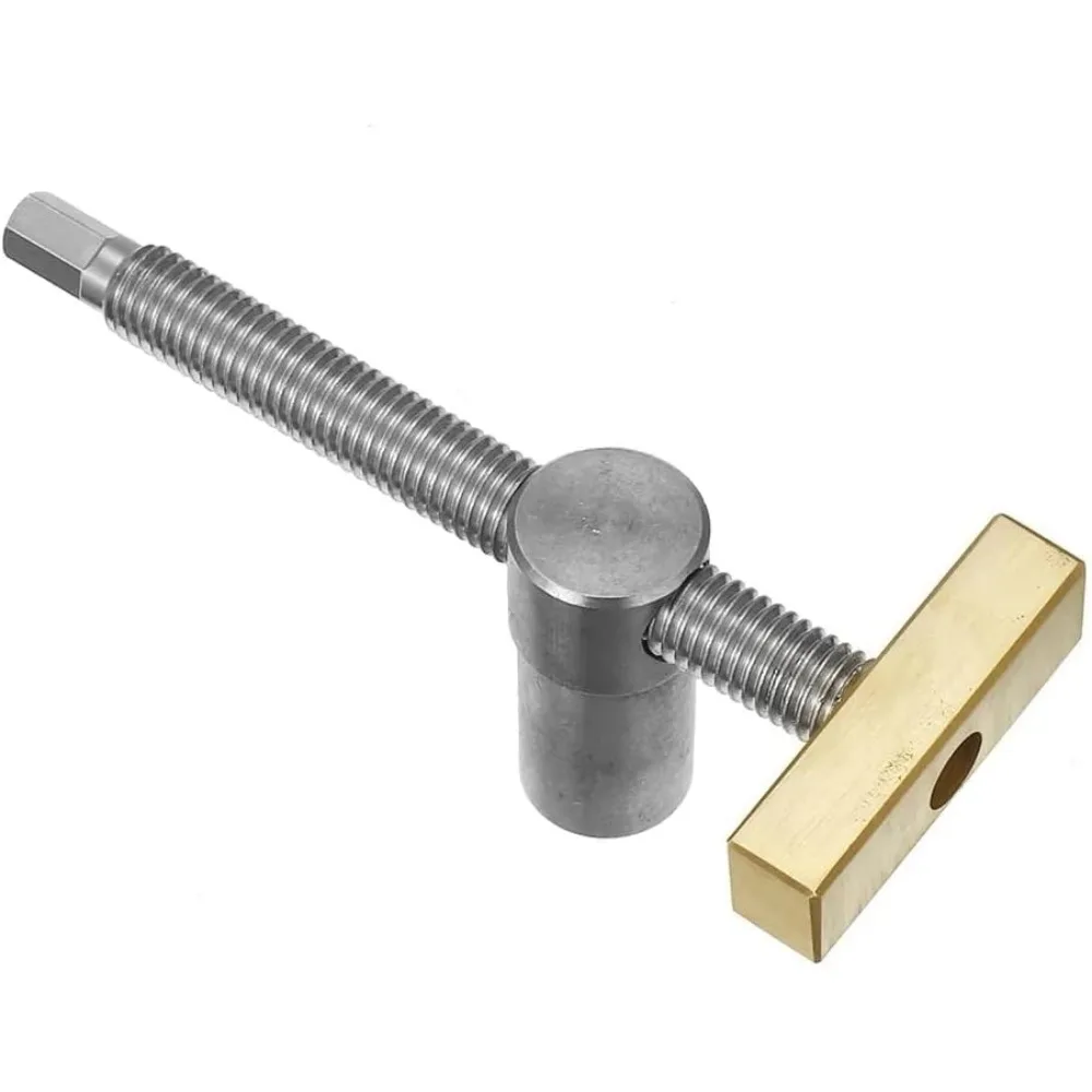 Stainless Steel Brass 19/20mm Bench Dog Clamp 3/4 Inch Dog Hole Clamp Woodworking Adjustable Workbench Stop
