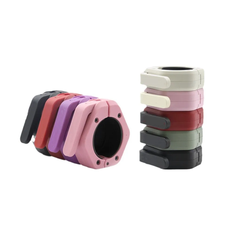 For Weightlifting and Strength Training 1Pair Magnet Quick Release Barbell Clamps Spin lock Barbell Collars Weight Bar Clips
