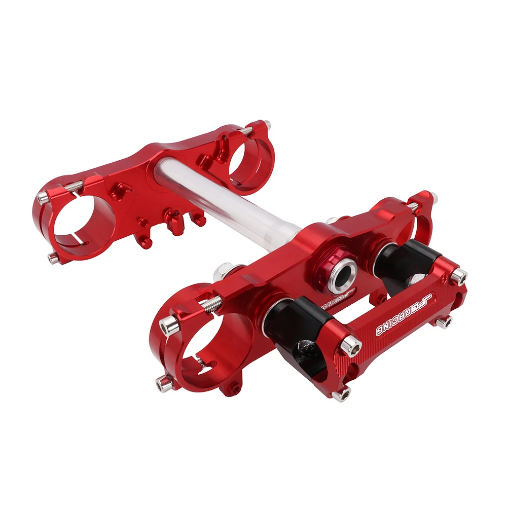 Jfg ที่จักรยานสกปรก CRF250R CRF450R CNC ที่หนีบอลูมิเนียมสามก้านพวงมาลัยและที่ยึดบาร์