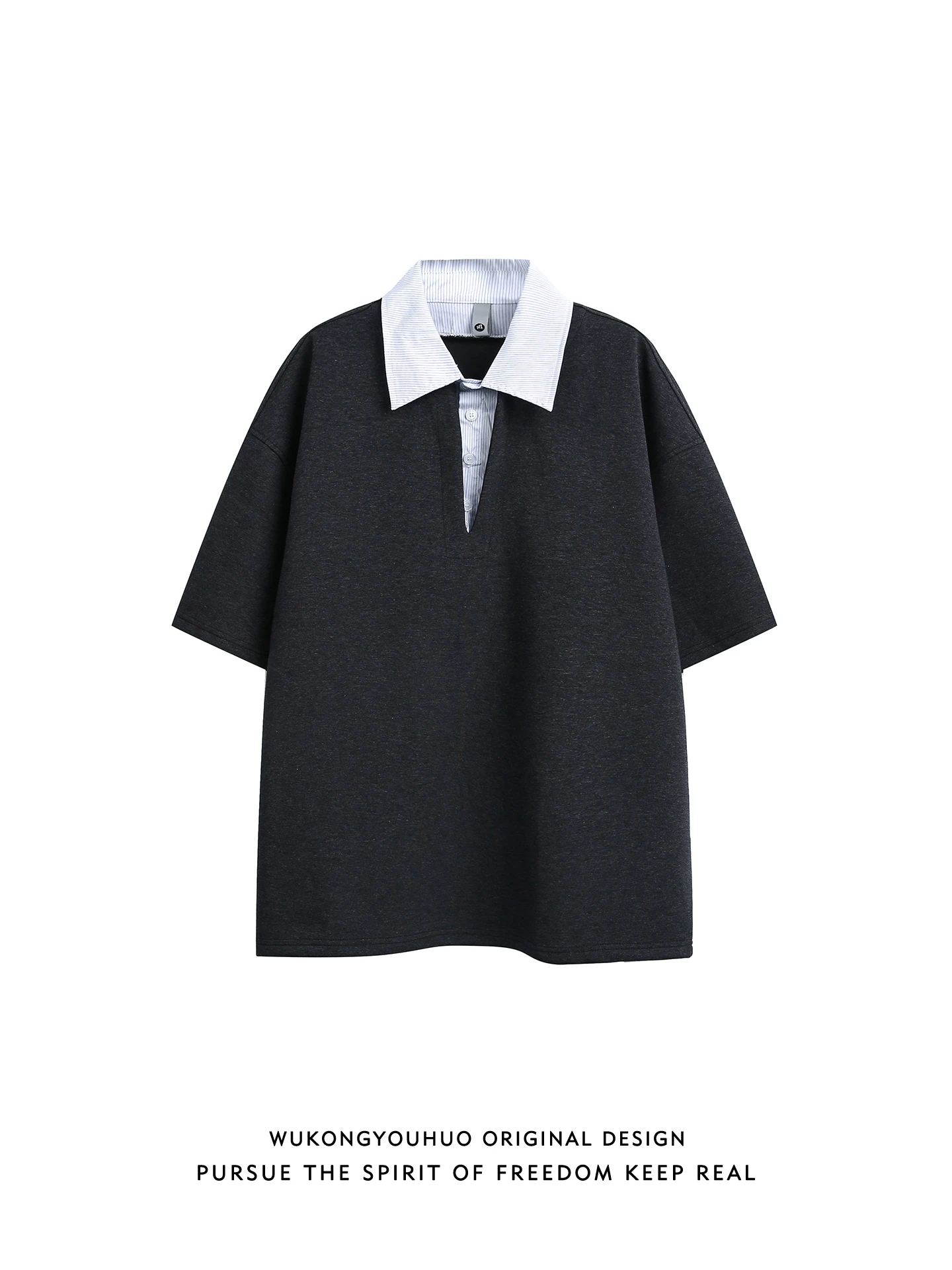 

Versatile Loose Summer irt Striped Patchwork ort Sve ex Wearable for Couples Casual Comfortable T-irt