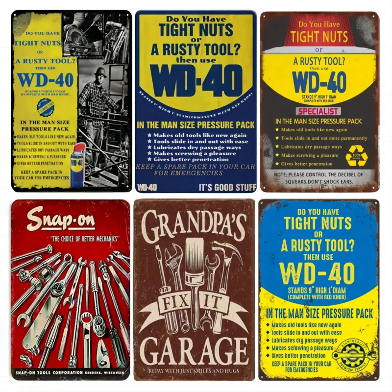 Then Use WD 40 Tin Sign Funny Quote Garage Wall Plaque Humorous Letters  Man Cave Decor Metal Sign Ideal Gift for Friends Lovers