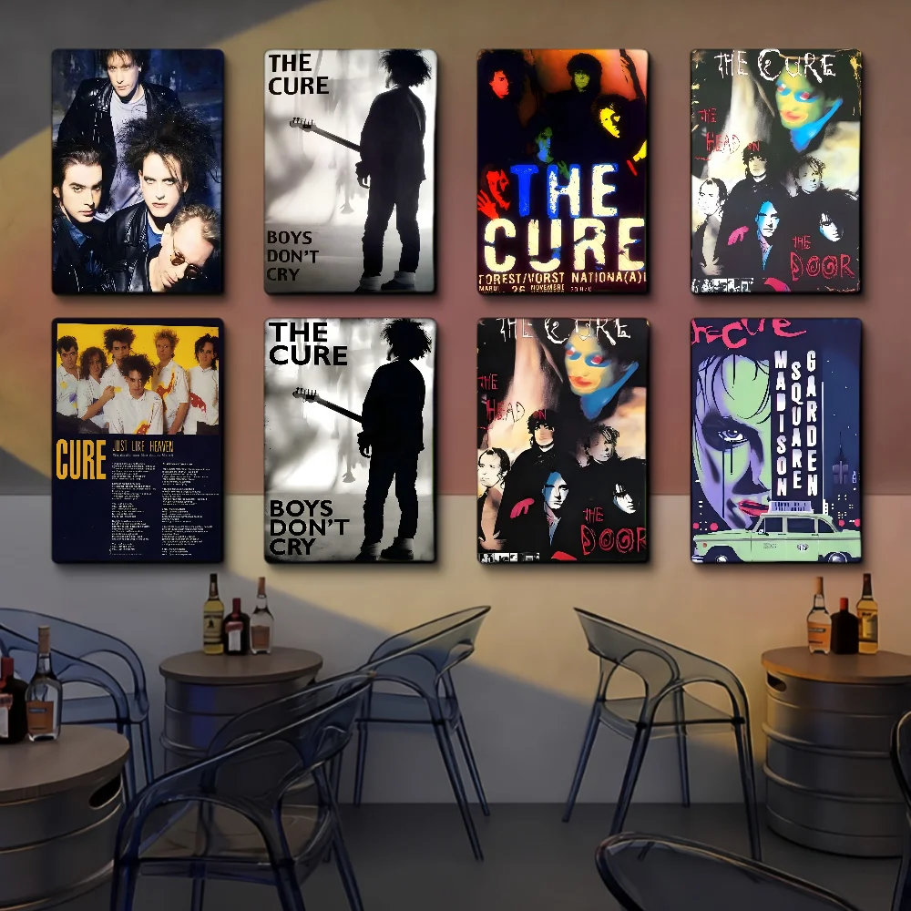 The Cure Band Self-adhesive Art Poster Waterproof Paper Sticker Coffee House Bar Posters Wall Stickers