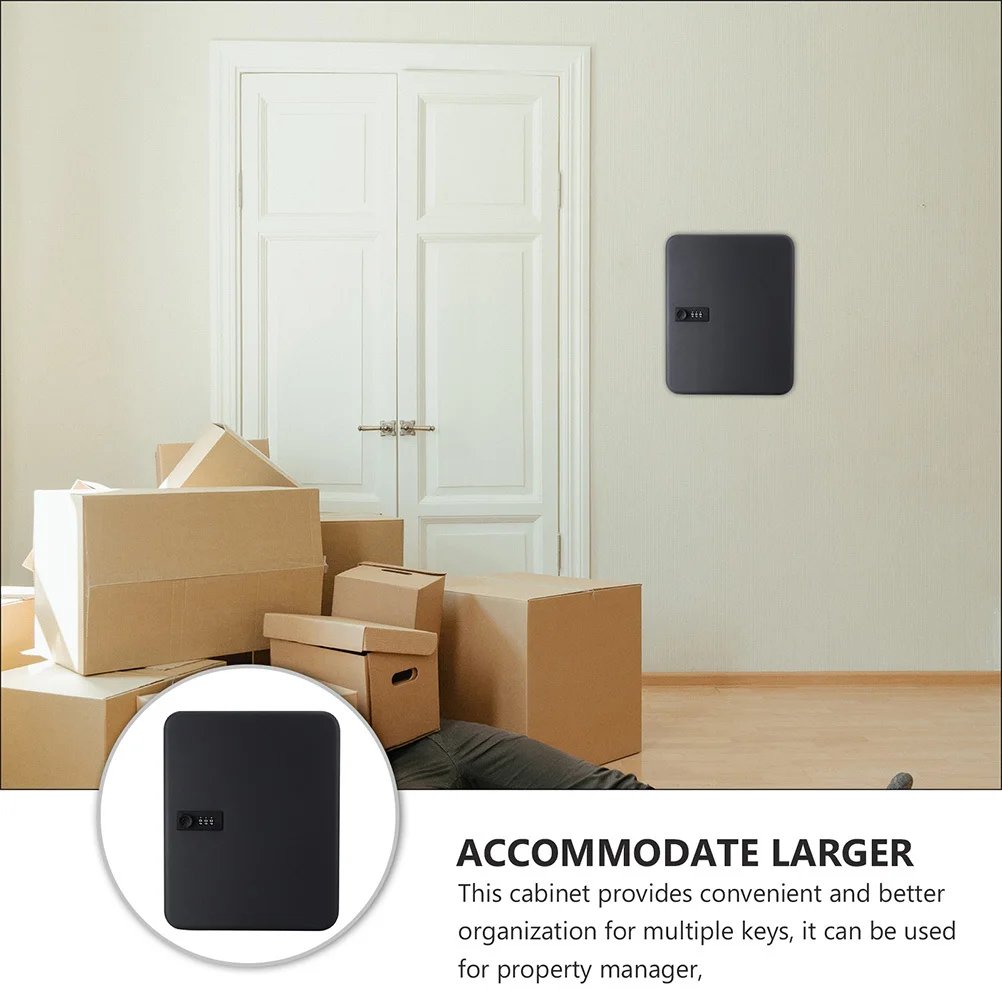 28 فتحة صندوق تخزين المفاتيح خزانة أمان المفاتيح المثبتة على الحائط مع قفل برمز ومقاوم للخدش للاستخدام على المدى الطويل #5