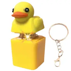 Duck Quacking Keyboard Button Toy Keychain Bag Pendant Sensory Toys Squeeze Anti Stress Relief Squishys Kids Birthday Gifts