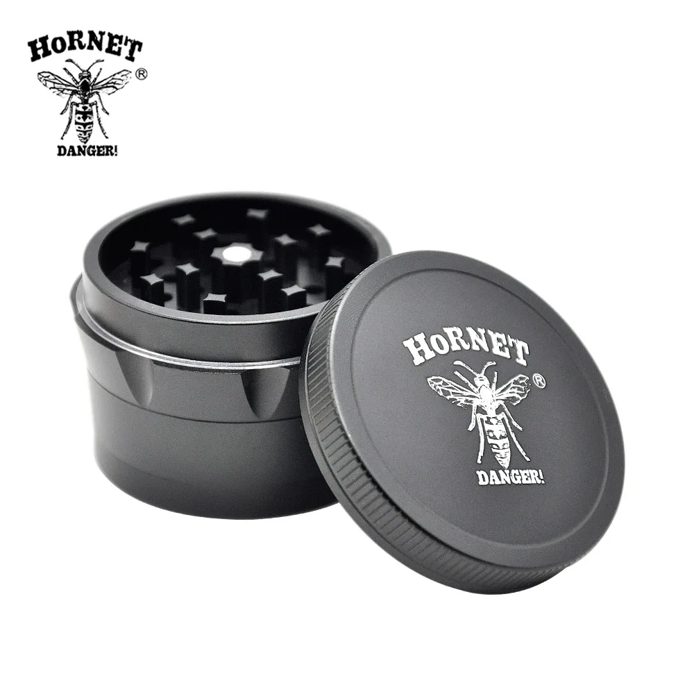 HORNET Herb 4 Layers Pollen Extractor Aluminum Dia.63mm Accessories Hand Miller Akcesoria do wyrobów tytoniowych tabaco