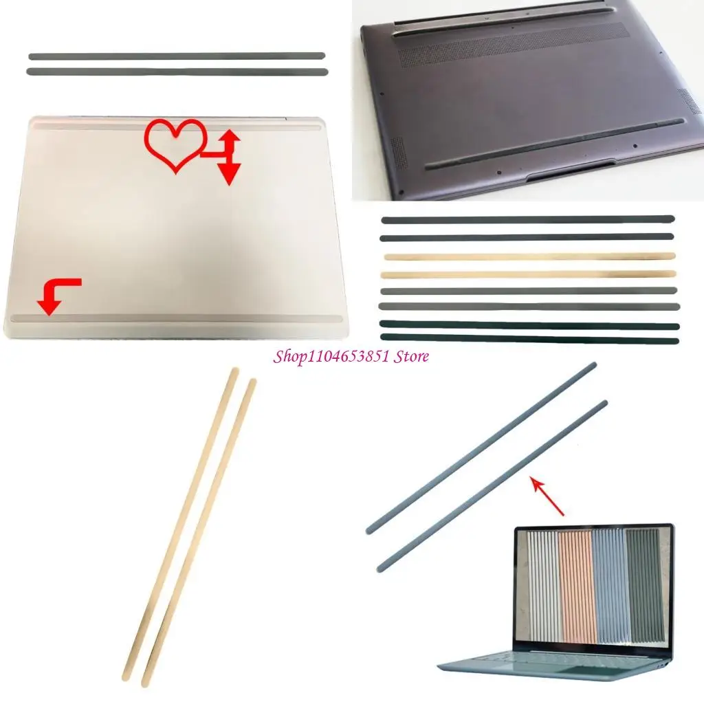 2Pcs Laptops Rubber Feet, NonSlip Bottom Case Pad Replacement for laptop go 1943 2013 2039