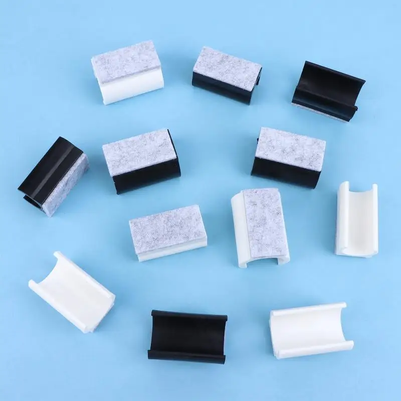 ●10Pcs U Shaped Chair Leg Pads 19/22/25mm Non Slip Noise Reduction Chair Leg Caps Felt Floor Protectors Furniture Accessories