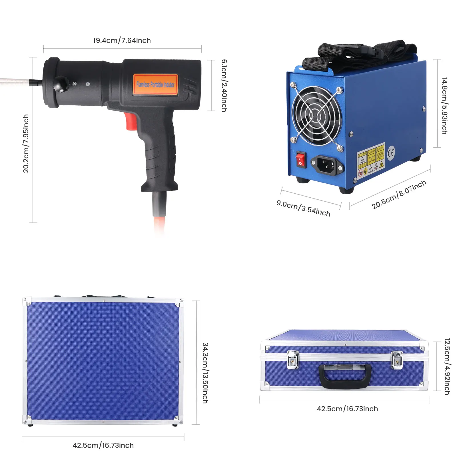 Hikity 1500 واط المغناطيسي جهاز تسخين حثي عدة جهاز تسخين حثي أداة إصلاح السيارات باليد المغناطيسي سخان الترباس أداة إزالة
