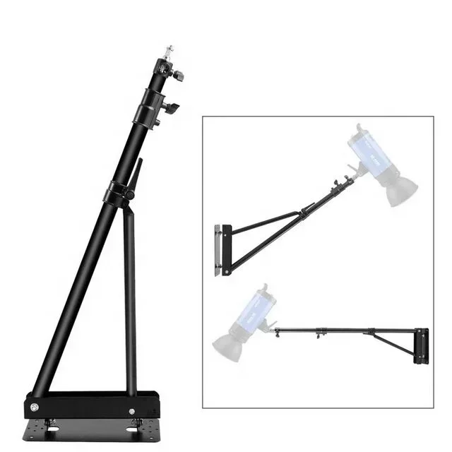 barber wall mount bracket triangle boom arm for photography ring light 137cm 180cm strong camera tripod stand