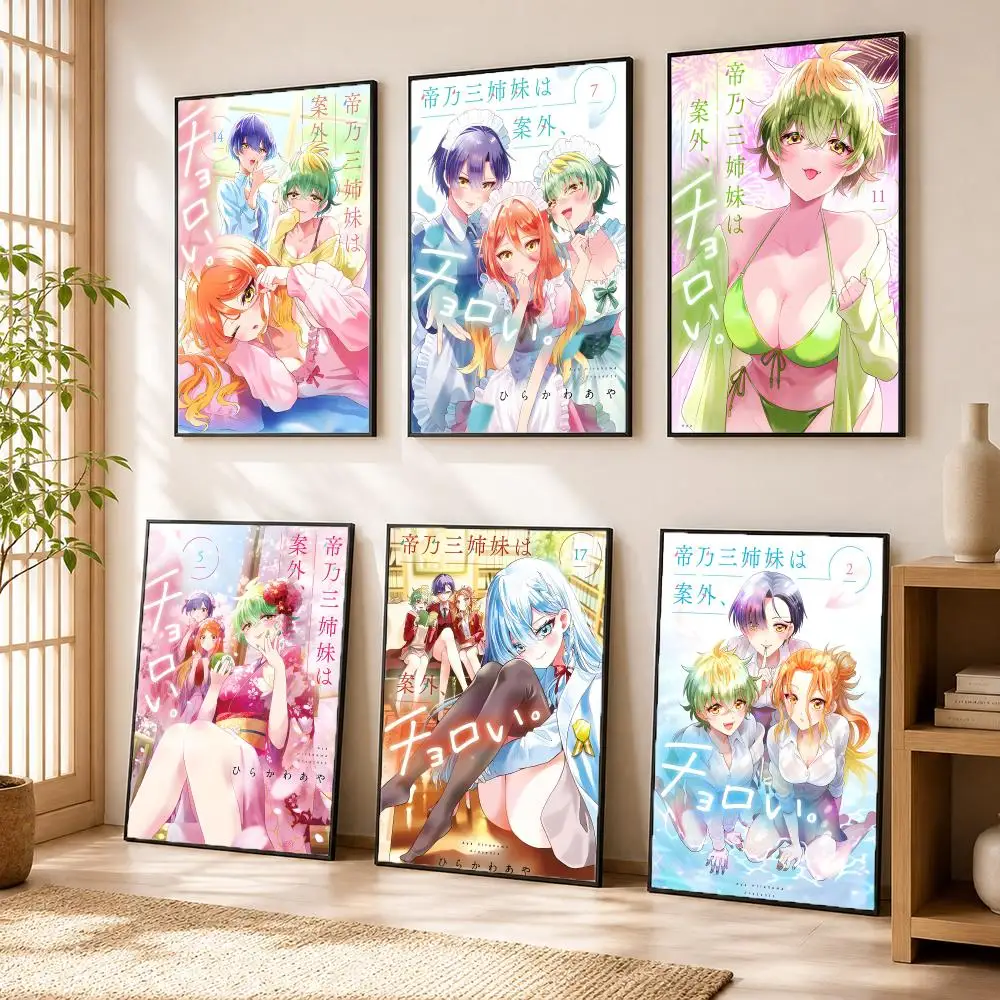 Dealing with M-Mikadono Sisters Is a Breeze Poster Stickers HD Painting Self-Adhesive Art for Bedroom Room Home Decor Decals