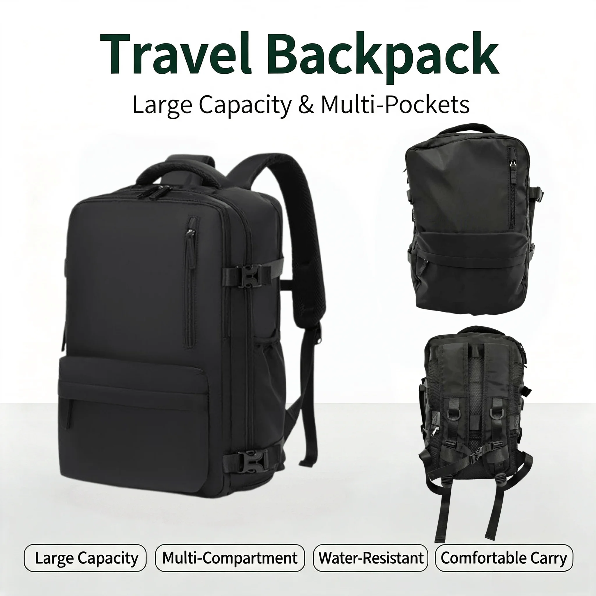 Short Trip Backpack Large Capacity School Bag Business Trip Shoulder Bag Luggage Bag Backpack College Student Laptop Bag