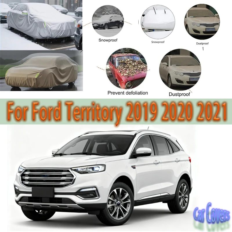 

For Ford Territory 2019-2021 Outdoor Protection Full Car Covers Snow Cover Sunshade Waterproof Dustproof Exterior