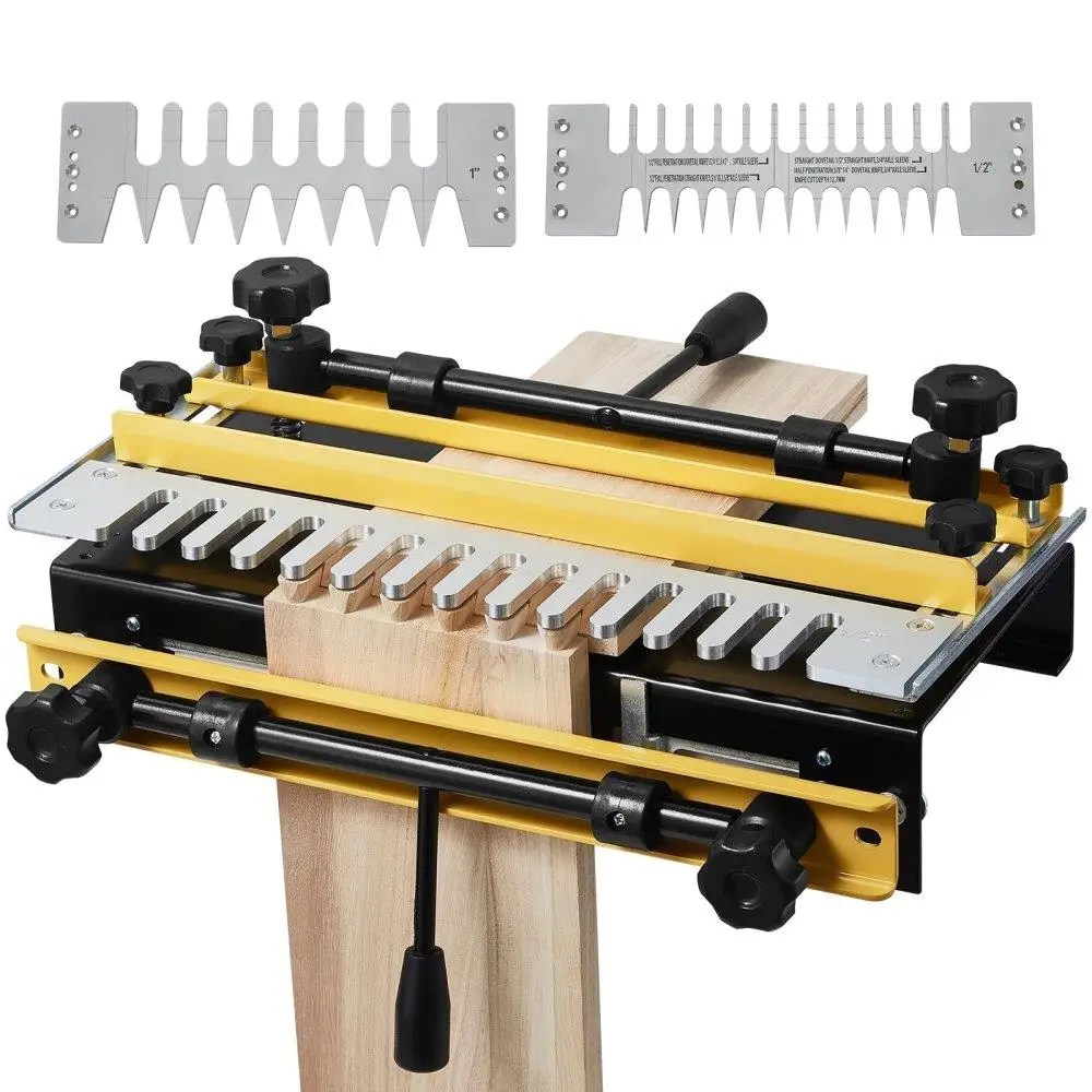 

12 Inch Precision Dovetail Router Jig with Three Templates for Accurate Woodworking Joints