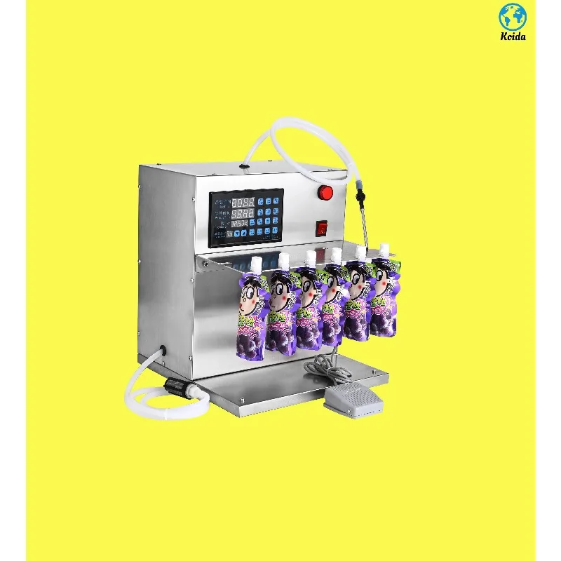 Taiwan-type Self-supporting Bag Liquid Filling Machine Washing Liquid Shower Gel Semi-automatic Quantitative Filling Machine