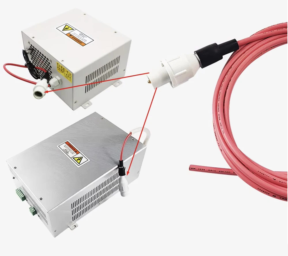 HUNST Elektrischer Adapter Laser Power Connector für CO2 Laser Tube Hochspannungskabel – Detail 4