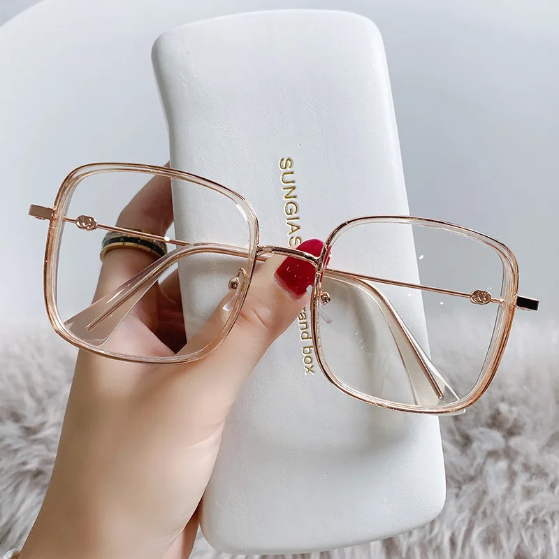 Klassische Luxus-Myopie-Brille, Unisex, modisch, Anti-Blaulicht, Minus-Dioptrien-Brille, Herren- und Damenbrille mit großem Rahmen, 0 bis -6,0 – Detail 8