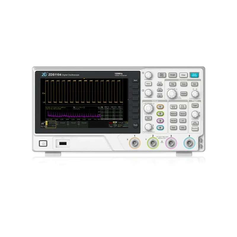 ZLG Zhiyuan Electronics 100M bandwidth four channel digital oscilloscope 1G sampling rate 7 inch screen ZDS1104