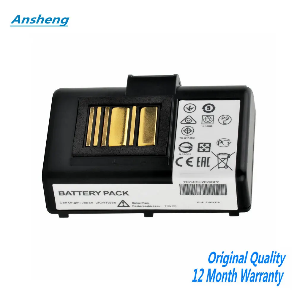 

P1051378 P1023901 7.2V 2450mAh Battery For Zebra QLn220 QLn320 QLn220HC ZQ520 ZQ510 Batteries Warranty