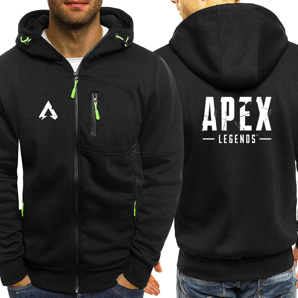 Apex Legends Game 2024 New Stlye Tri-color Hooded Jacket Spring and Autumn Men Comfortable and Leisure Slim-fit Zipper Tops