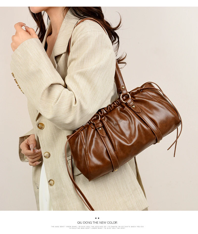 

High Quality Ladies Shoulder Messenger Bags for Women Large Capacity Women PU Leather Handbags Casual Female Tote Shopping Bag