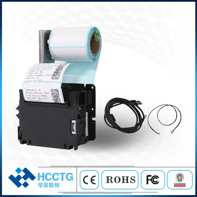 High-Speed Thermal Receipt Printer 58mm USB/RS232 with Auto Cutter for POS Kiosk Vending ATM Library HCC-K25