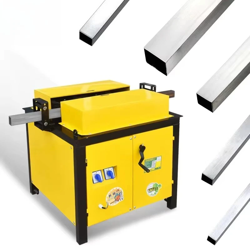 

Electric Stainless Steel square Tube Round Pipe Polishing Machine Metal Iron Rust Remover Rebar Derusting Machine