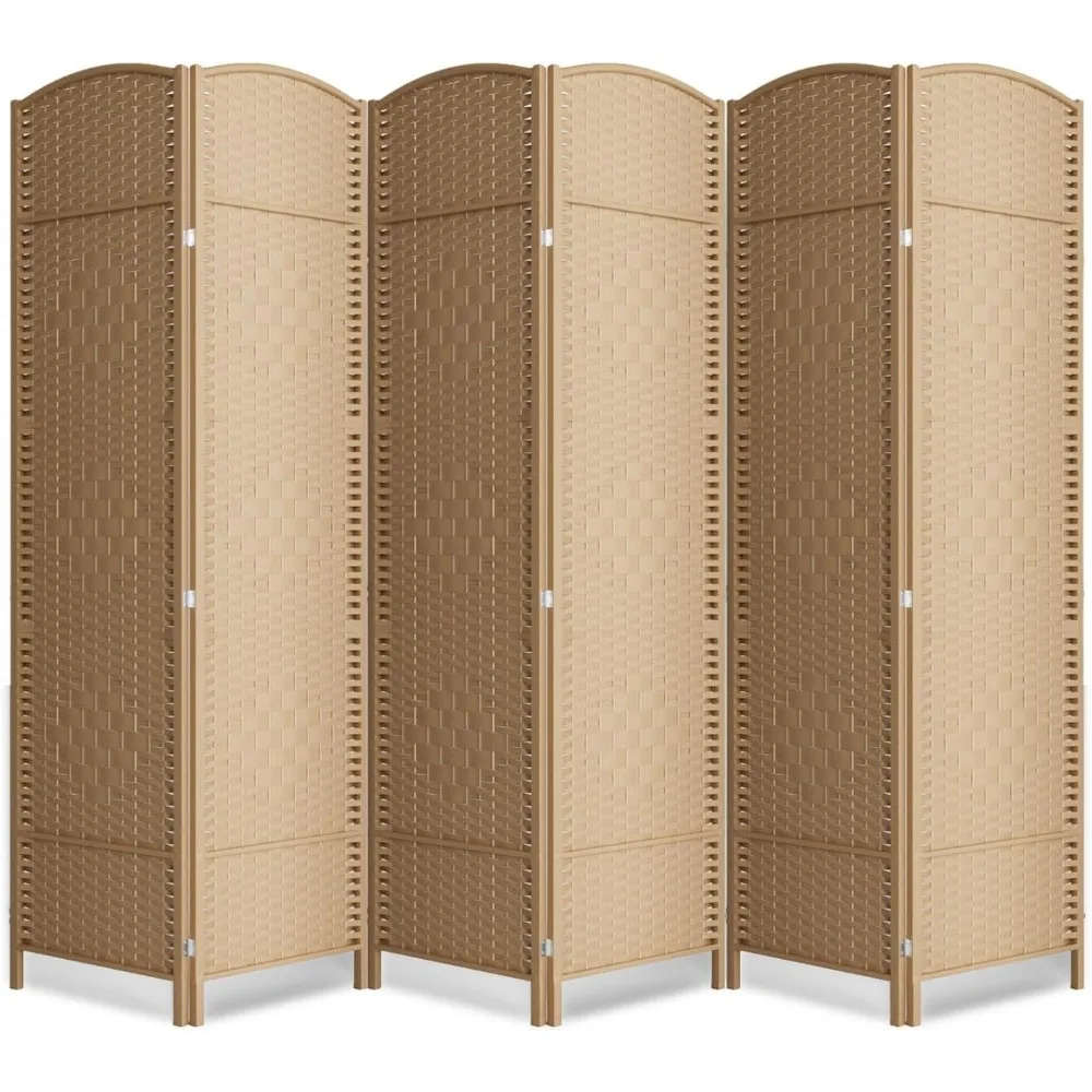 

6 Panel Room Divider, 6Ft Folding Privacy Screen, Tall - Extra Wide Foldable Panel Partition Wall Divider with Diamond Double-We