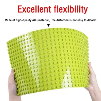 דופלו גודל גדול בסיס מרובה גדלים 16x16 8x8 4x4 לוחות הרכבה חלקיקים גדולים דמויות בניית קוביות ילדים צעצועים