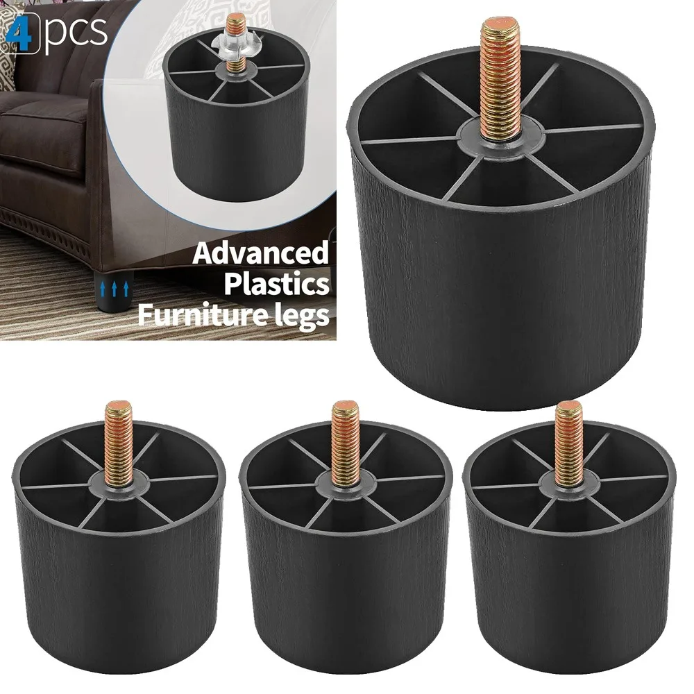 

4pcsMulti-Function Swivel Plastic Sofa Feet 360° Rotating Chair Wheel Covers, Easy Mobility, Mark-Free Floor Protection