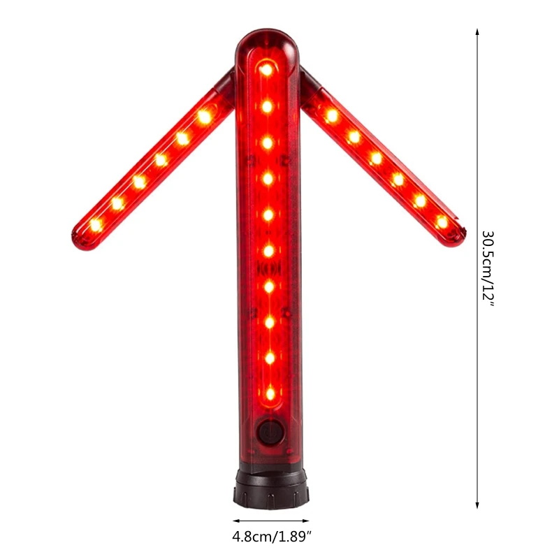 Carro para lâmpadas de sinalização de seta, barra de luzes de advertência LED, luzes de emergência, material ABS