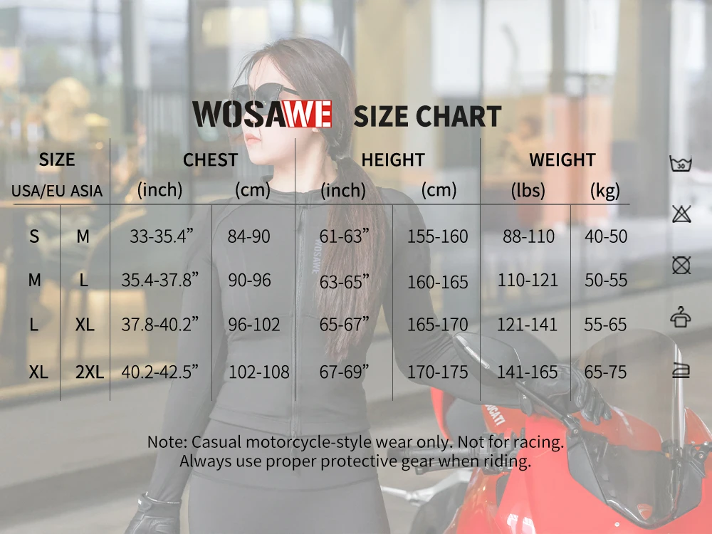 WOSAWE سترة دراجة نارية نسائية معتمدة من CE موتوكروس درع للجسم الصيف الإنحدار دراجة نارية حماية موتو سباق سترة الملابس