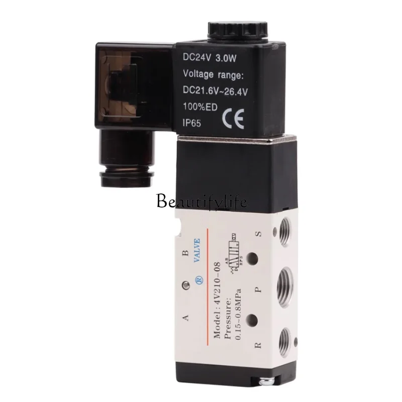 

Solenoid Valve 4v210-08 4v310-10 4v410-15 Two-Position Five-Port Reversing Valve 24V