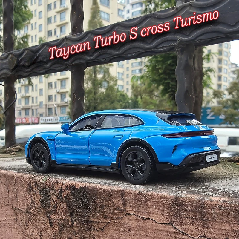 

Масштабная модель автомобиля Taycon Turbo S Turismo 1:36, литая из металла, со звуком и светом, детская игрушка на день рождения, машинка-транспорт