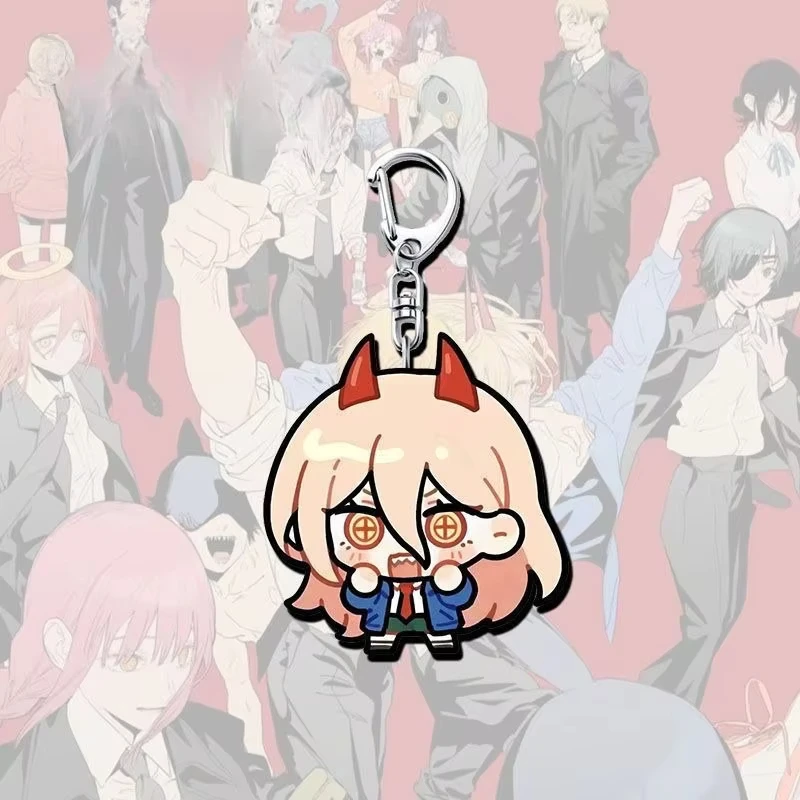 Makima Pendant Reze Denji Acg Aki Hayakawa Anime Kawaii Accessories Q Version School Bag Decor Keyring Birthday Gift