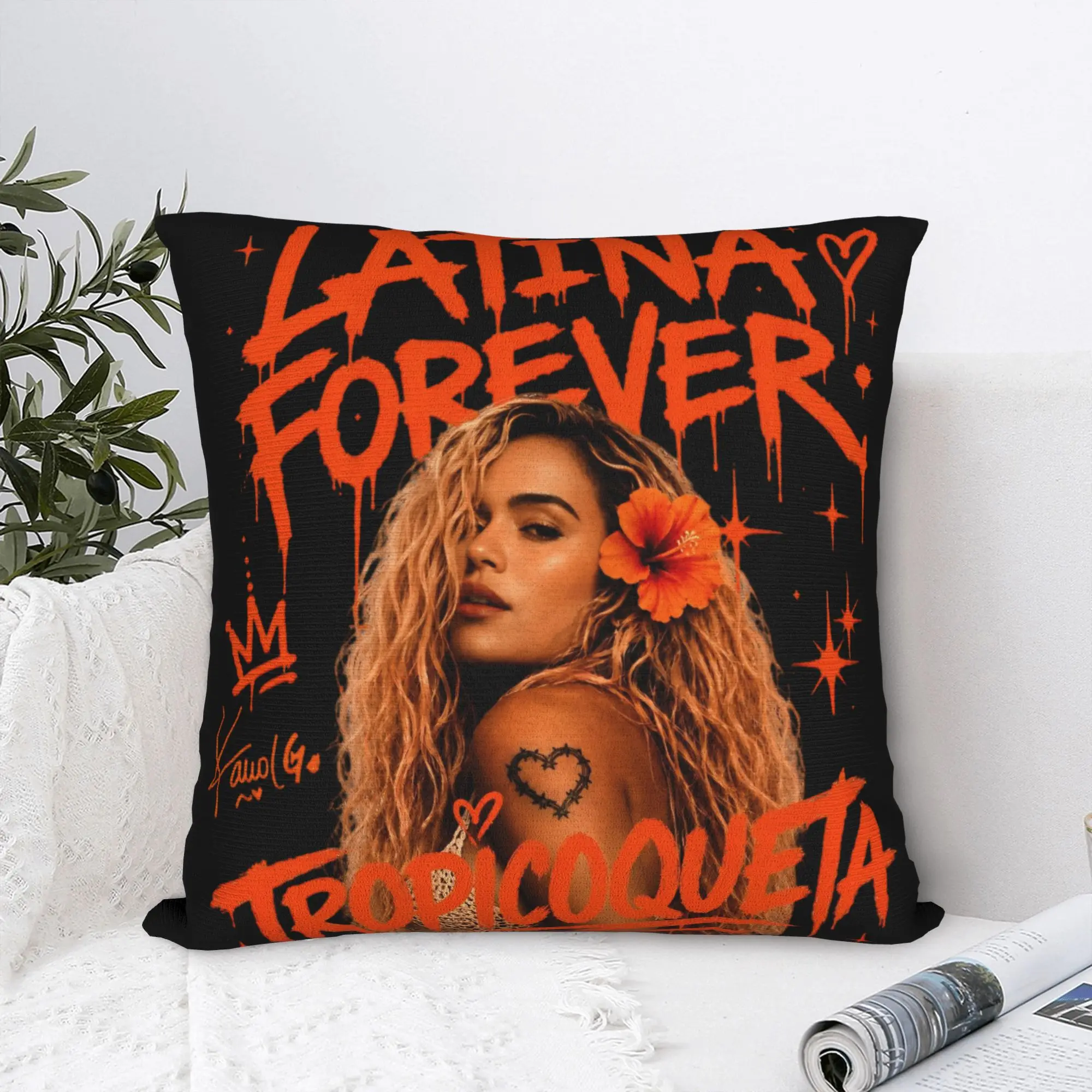No Me Arrepiento De Sentir Tanto Karols G NMADST Pillowcases Cushion Cover  Pillow Covers Soft and Sweet Car