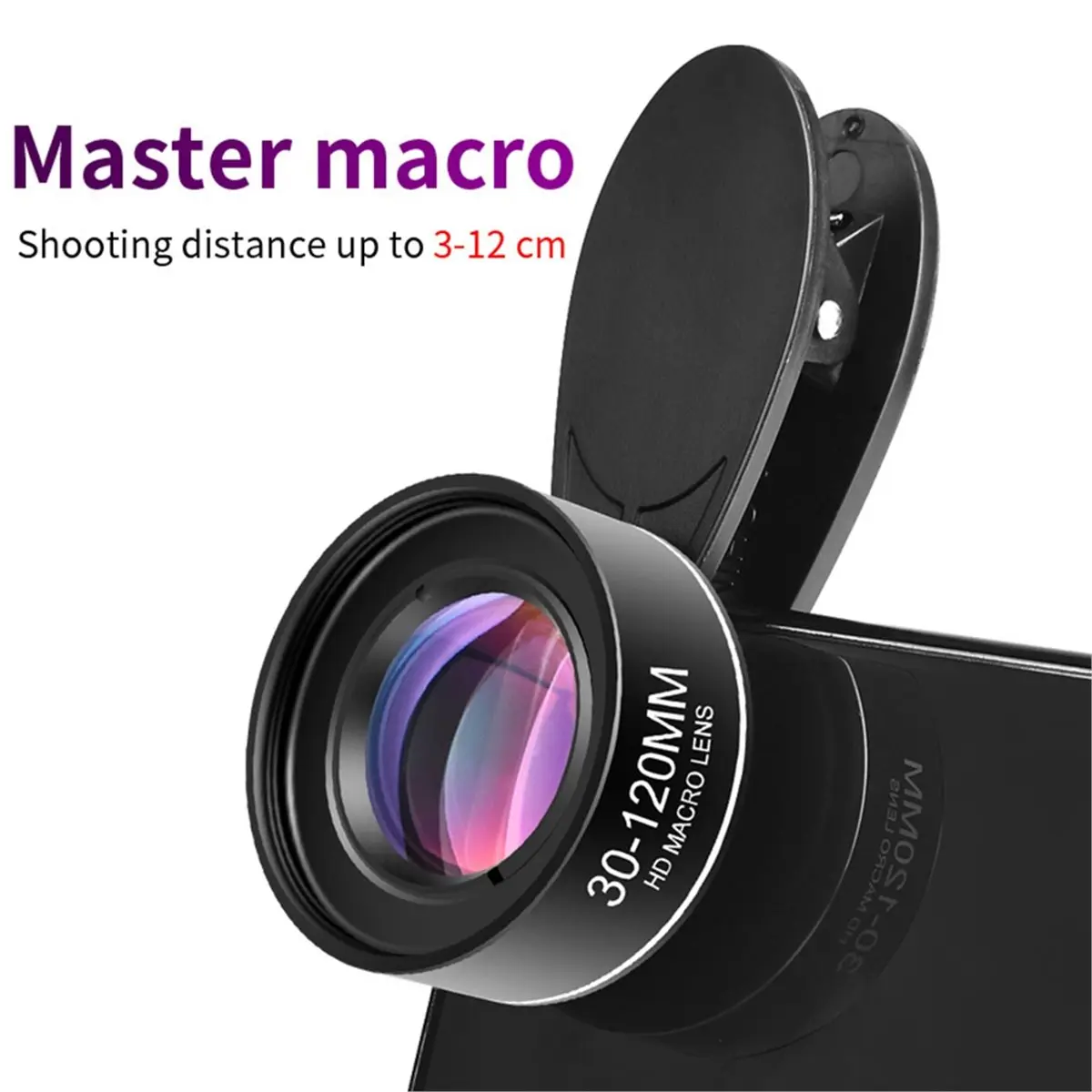 [T28C] 4K HD Phone Lens 30-120mm Macro Lens Long-Distance Shot CPL Star Filter Mobile Phones Accessories