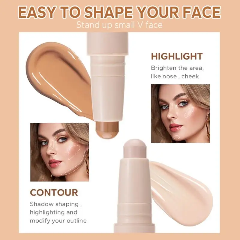 Crema Contour Stick Blendable Creamy Bronzer Waterproof Face Concealer Pen Bronzer Stick Face Makeup Stick per ragazze donne