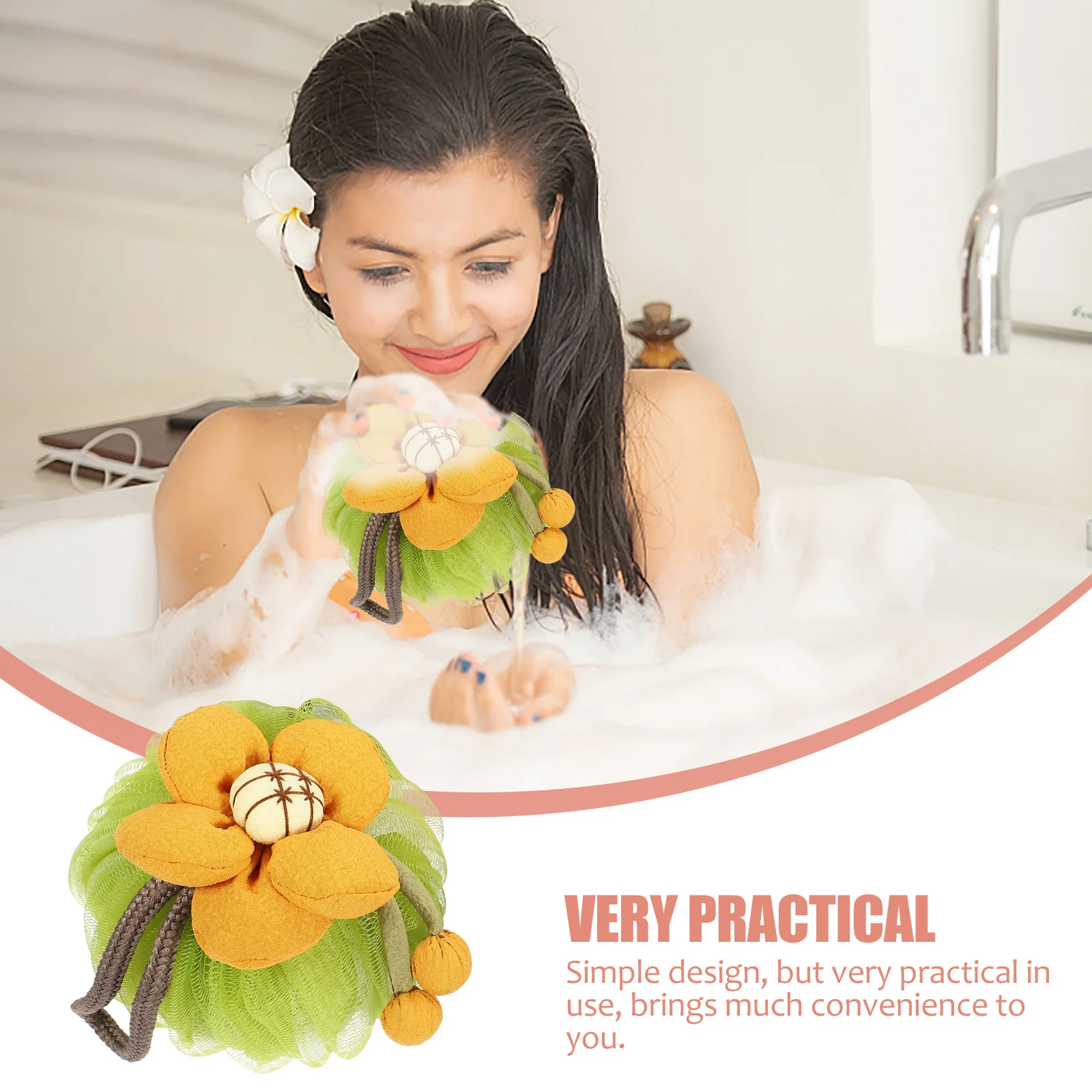 

4pcs Cartoon Bath Ball Exfoliating Body Scrubber Shower Loofah Sponge For Kids Foaming Bathing Cleaning Supply Household