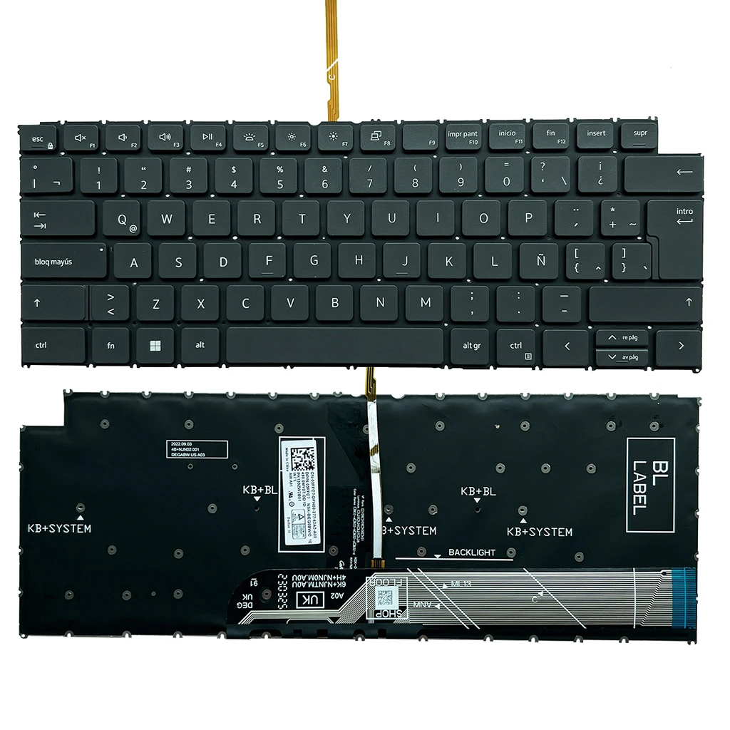 

Клавиатура с 3420 SP/латиноамериканской подсветкой для Dell Inspiron 13 5310 5320 14 5410 5415 5418 5420 5425 7420 16 5620 5625 Latitude 3320 3420