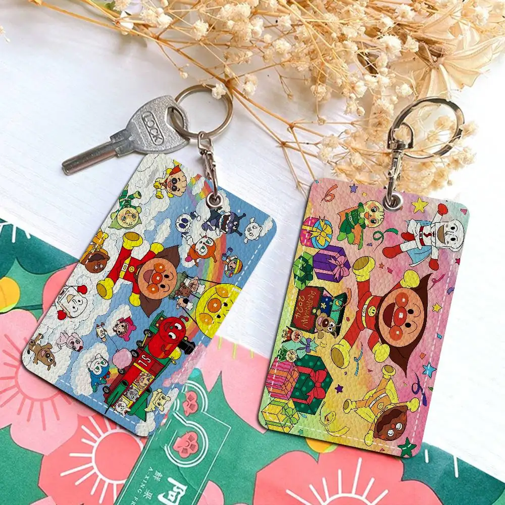 C-الأطفال A-Anpanman الكرتون بطاقة المفاتيح أنيمي موضة قلادة حقيبة معرف بطاقة الباب حافظة حافلة بطاقة لطيف الكبار هدية عيد ميلاد #5