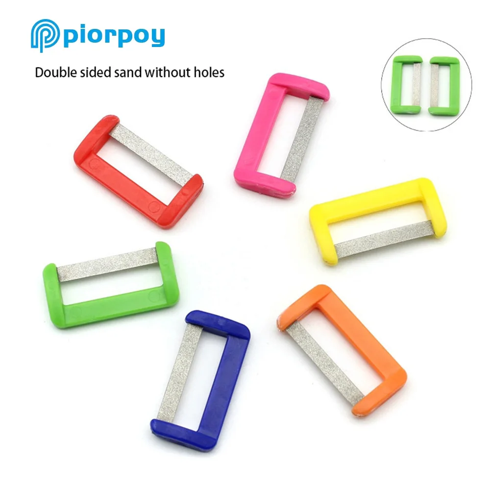 PIORPOY 3Pcs/Bag Dental Orthodontic Interproximal Enamel Reduce Serrated Saw Dentistry Polishing Tool Teeth Whitening Material