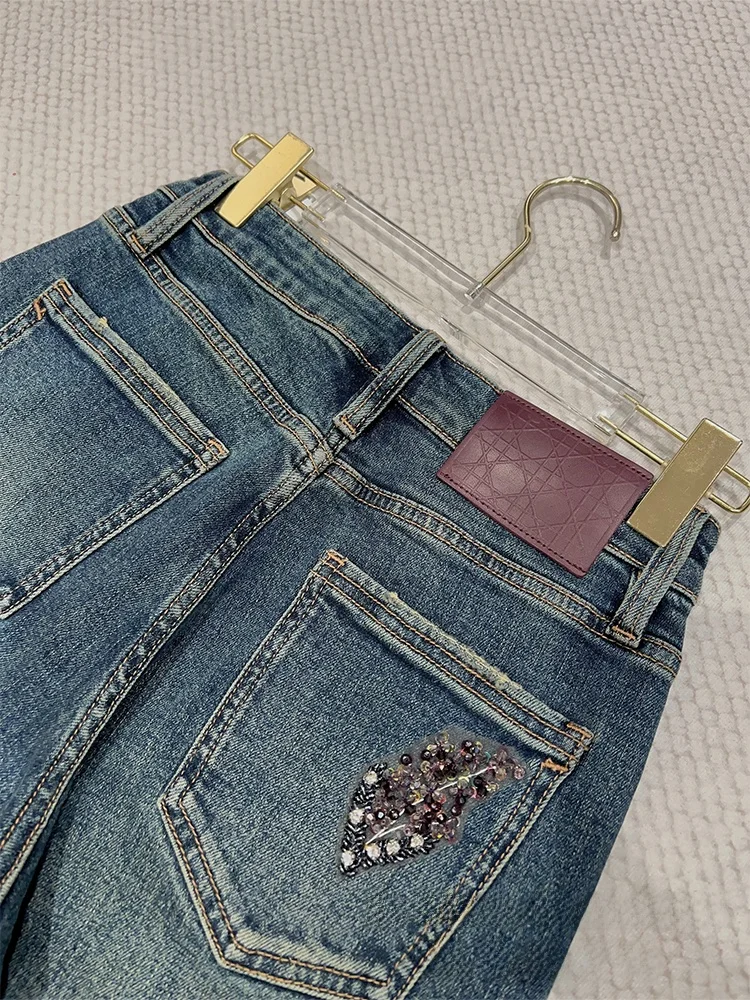 

Джинсы Purple Perilla Le Blue прямого кроя, свободные, с высокой талией, из хлопкового денима, для женщин