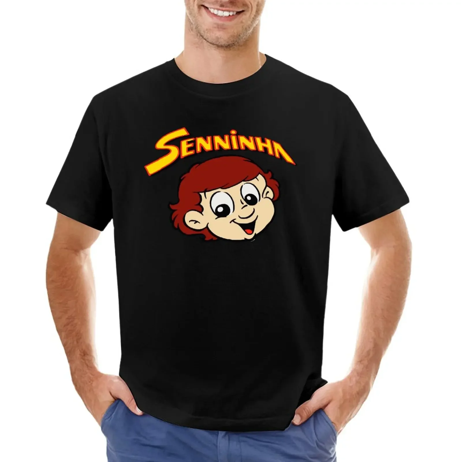 Senninha Ayrton Senna T-Shirt boys animal print shirt sweat shirt sublime t shirt Short sleeve tee fitted t shirts for men