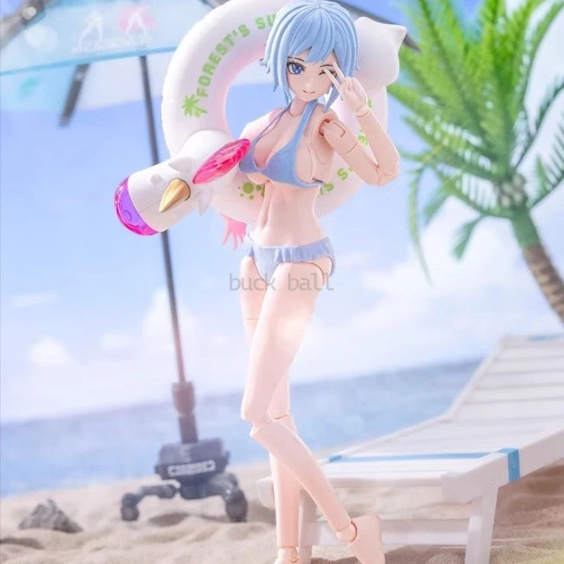 

Original Nuke Matrix Figure Forest'S Summer Vivienne Hayha Anime Figures Swimsuit Fox Hunt Mobile Suit Girl Bedroom Ornament Toy