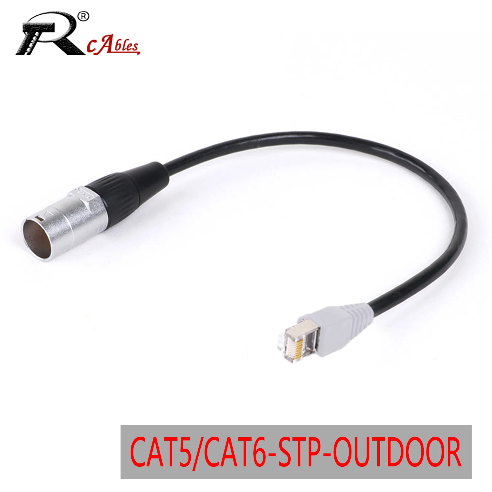 

Waterproof CAT5/CAT6 Shielded Ethernet RJ45 Cable,STP etherCON TOP to Booted RJ45 LAN Network Extension Cord for Profiler,Router