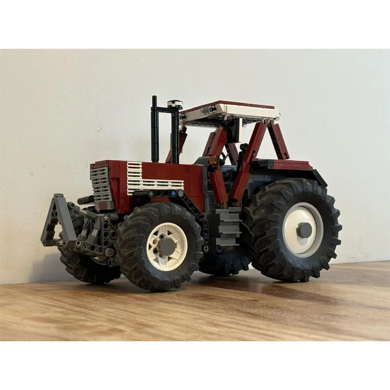 

MOC-77449 Грузовой транспортный трактор, модель здания 1001, детали MOC, креативный детский строительный блок на день рождения для мальчиков, игрушка в подарок